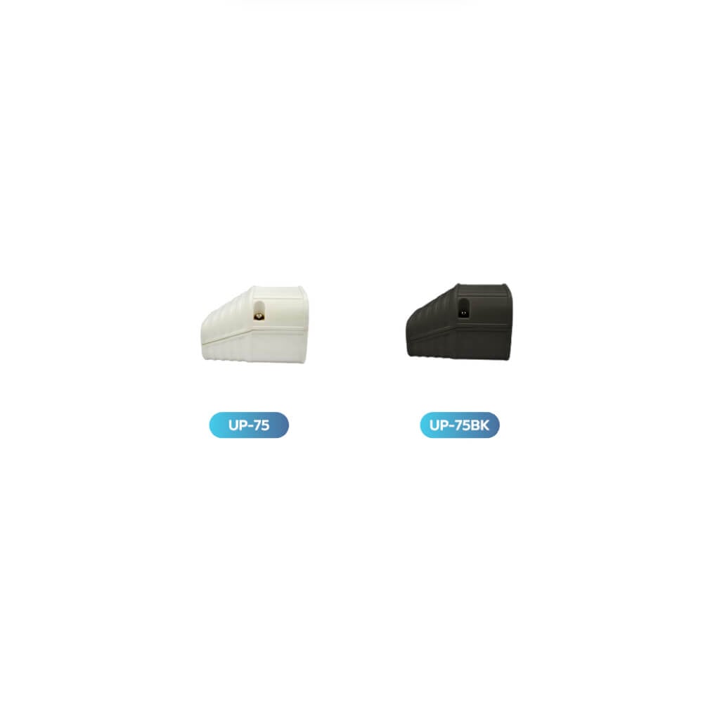 อุปกรณ์ฝาปิดจบ รางครอบท่อแอร์ UP-75BK (75 มม.) END JOINT UPC UPVC DUCT LINER